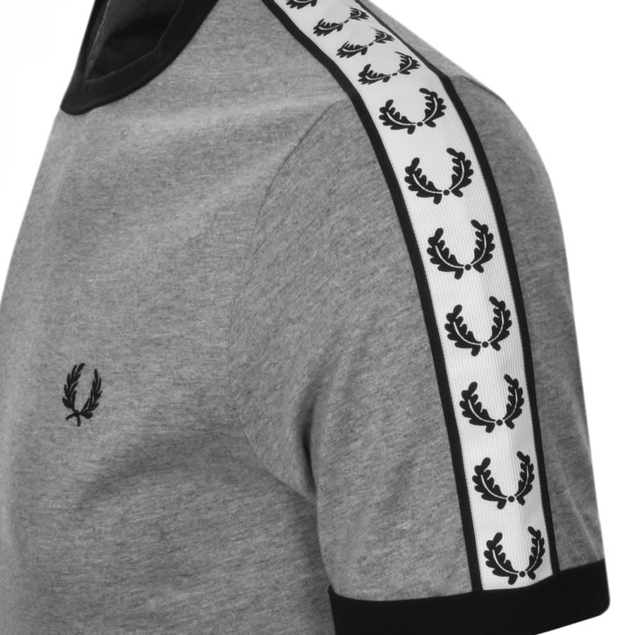 Alternative Image for ProductFred Perry Taped Ringer T Shirt Grey3